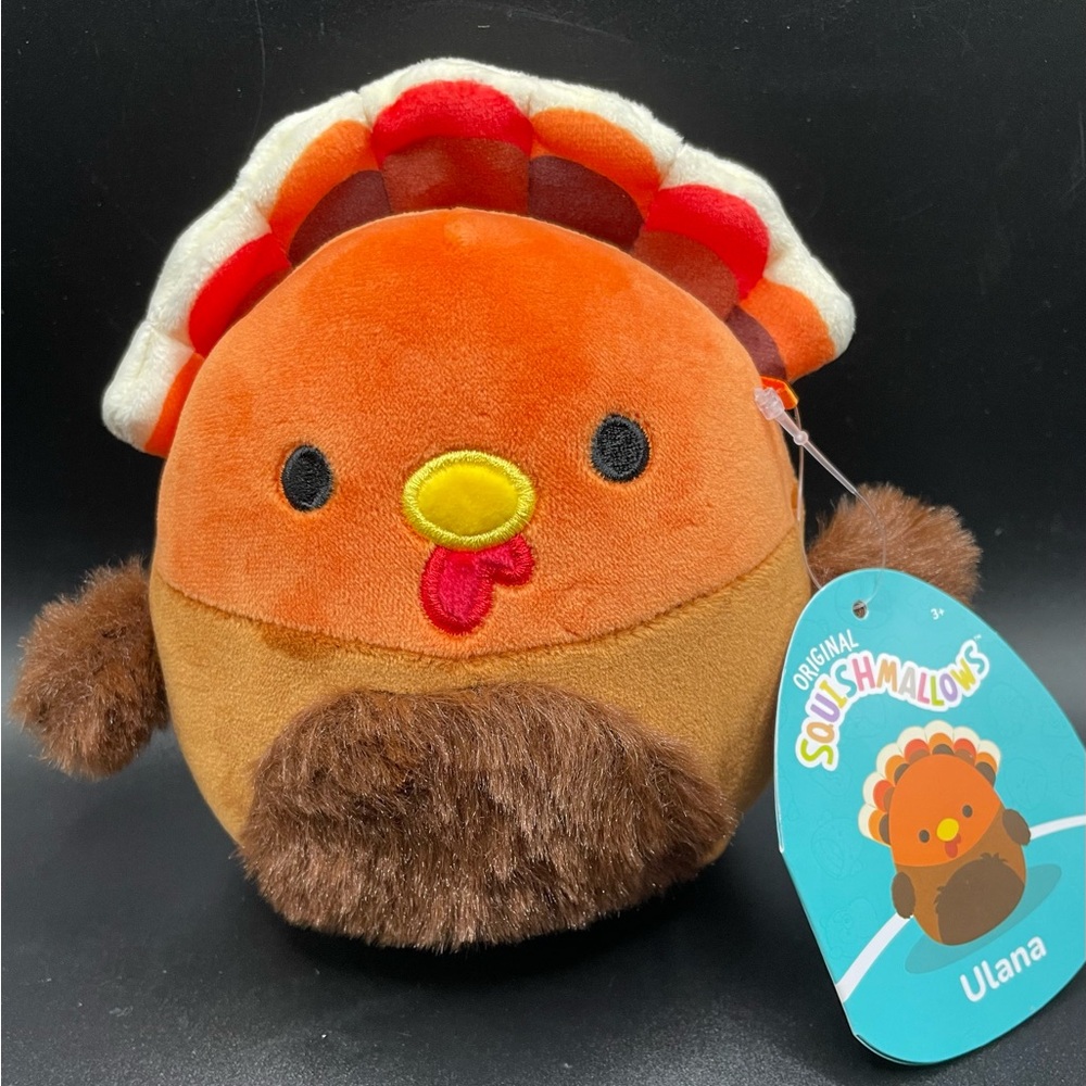 Turkey Squishmallow Ulana 6 inch NEW with tags Soft and cute 2023 retired - Picture 1 of 4